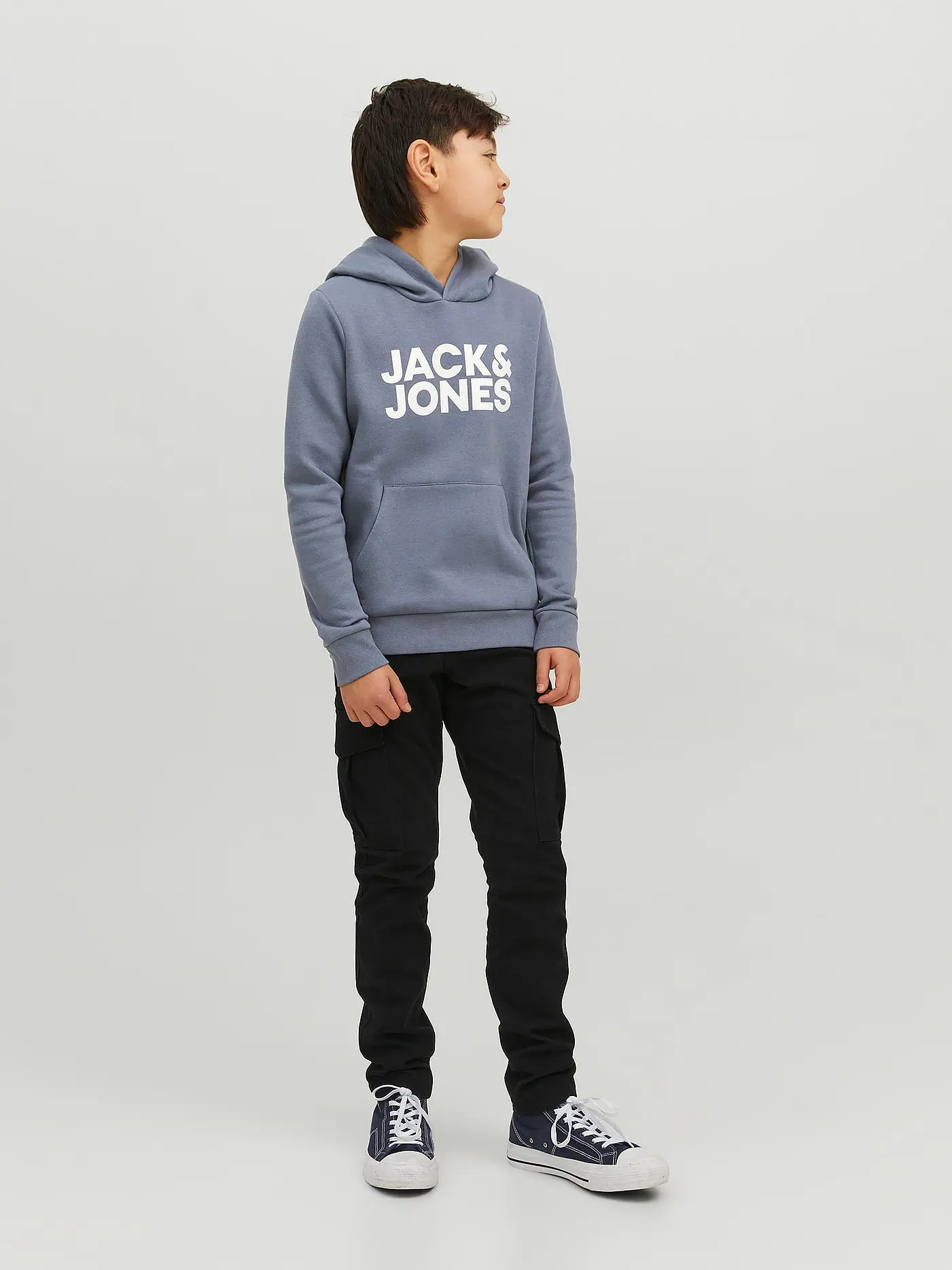 JACK & JONES | Jungen Kapuzensweater " JJECORP " | hellgrau